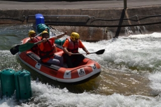  Cergy artificial river rafting.